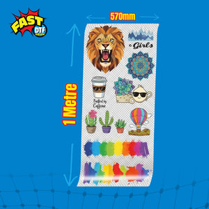 Custom DTF UV Transfer Gang Sheet FastDTF