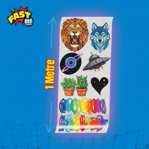 Custom DTF UV Transfer Gang Sheet